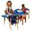 Unfinished kids furniture solid wood kindergarten tables and chairs