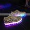 2015 hottest street dance hip hop night club European fashion sport light shoes LED