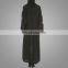 China OEM Muslim Women Black Floral Abaya Islamic Cothing Long Cardigan For Ladies