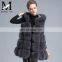 Top Fashion New Design Luxury Real Fox Fur Hood Vest Pattern / Women Winter Sleeveless Hooded Vest