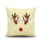 Wholesale Cotton Linen Throw Pillow Cover Christmas Home Decoration Pillowcase Soft 45x45 Square Cushion Covers