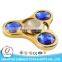 3 leaf fidget spinner alloy acrylic diamond second hand toys