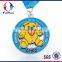 Custom Sunflower Half Marathon/5K Medal with Sublimated Ribbon
