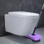 Bathroom promotion p trap round toilet bowl sanitary ware ceramics wall hung back to wall toilet seat
