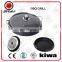 cast aluminium BBQ plate with glass cap for outdoor camping