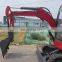 narrow mini digger wheel excavator  rc mini excavator xn35 for sale china