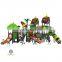 Guangzhou kids playground factory price outdoor park games plastic parts tube slide JMQ-G033A