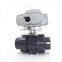 DN50 Electric Actuator UPVC PVC 2 Way Motorised Ball and butterfly Valve