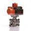 Q611F-16P-DN15 Series Half Inch Stainless Steel Pneumatic Ball Valve