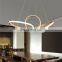 Tpstarlite Factory Direct Unique Shape Gold Custom Living Room Modern Pendant Lighting Chandelier
