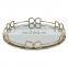 Manufacture  10cm 15cm 20cm 30cm Diameter Centre pieces round square Shaped Mirror Candle Plate