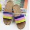 2016 hot sale couple Household Flax absorbent cool slippers indoor