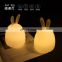 Color Changing Mode Dimming Function Home Night Light Rechargeable Baby Night Light for Kids