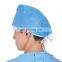 Disposable surgeon adjustable cap with tie surgical hat head cover