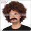 afro kinky human hair wig party wig afro for black men