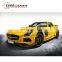 Body kit for SLS W197 with front bumper hood cover bonnet fender ducts rear bumper muffler tips for w197 2016 2017