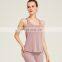 2021 New Fake Two Piece Sports Vest Women's Fitness Clothes Running Top Beautiful Back Sports Top Yoga Clothes