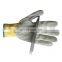 Aramid cutting and heat-resistant non-slip and puncture-resistant performance men's safety leather gloves