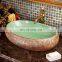 Oval Shape Jingdezhen Handmade Ceramic Countertop Bathroom Wash Basin