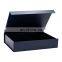 Customize cardboard paper packaging eco-friendly navy blue collapsible gift boxes