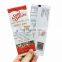 Custom printed back side sealing granola bar packaging