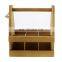 Wine rack Wooden Beer Bottle Caddy wooden wine shelf with casted bottle opener