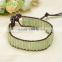 Topearl Jewelry New Mountain Jade Stone Bracelets personalized leather bracelets CLL120