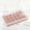 Kitchen Plastic Egg Holder, Fridge Organizer with Lid, Refrigerator Egg Storage Container