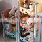Laundry Basket for Kids Toy Rolling Laundry Cart with Wheel Storage Bin Removable Toys Clothing Organizer