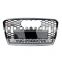 Front grill For Audi A7 change to RS7 front bumper grille Chrome silver black high quality mesh facelift 2009-2015