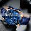 MINI FOCUS MF0415G Fashion Casual Quartz Wristwatch Waterproof Watch Brand Luxury Genuine Leather Strap Business Watch