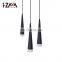 Hot Modern Indoor Art Decorative Aluminum 1.5watt 4watt 7watt Black Led Chandelier Pendant Light
