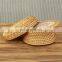 Hot Selling Rattan Coasters with holder Ceramic Pattern Centerpiece High Quality Wholesale in Bulk