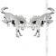 2 PCS 3D Horse Logo Metal Car Car Front Hood Grille Logo Car Sticker for Large Personalized customization adds features