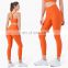 Plus Size 2 Piece Workout Outfits Ribbed High Waist Sexy Yoga Sets Two Mile Wear pants set