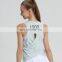 New Custom Logo Sleeveless Sports Yoga Tanks Top Sexy Slim Fit Cross Back Hollow Out Gym Yoga Shirts Women Fitness Wear Clothes