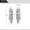 Platinum Plated CZ Luxury Party Jewelry Cubic Zirconia Stones Unique Design Drop Earrings