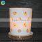 Decoration China Popular items White Glass Candle Holders