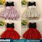 European Newest Top Sleeveless Girl Christmas Flower Dress Cute Baby Girl Ballon Skirts Kids Princess Party Dress Full Dress