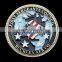 Gun Challenge Coins, Gold Plated And Soft Enamel Filled