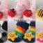 Japan wholesale cute pink strawberry baby sock for girl with creepers
