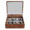 wrist watch g&p collection High quality wooden watch storage box 8 slots display watch box for home use