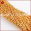 16 Inch 18K Gold Plated Copper Finished Chain Necklace Jewelry Finding Golden Flat Cable Chain Losbter Clasp