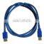 Blue USB 3.0 AM to AF Cable, Length: 1.5M
