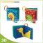 Soft plastic EVA/PVC/PEVA educational baby bath book