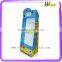 Supermarket Promotion Floor Hook Stand Corrugated Paper Display