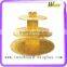 hot sale supermarket promotion christmas 2 tier clear cupcake stand for birthday party