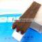 Plastic self-adhesive weather stripping for under sliding door seal