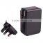 5v 4a 4 usb ports mobile phone charger with changeable plugs