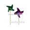 mini wood windmill party food decoration picks